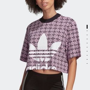 NWOT Adidas Trefoil Crop Top